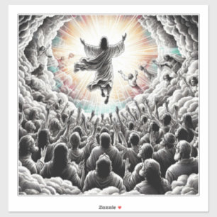 Sticker Jésus Christ Le Rapace Art Religieux Chrétien