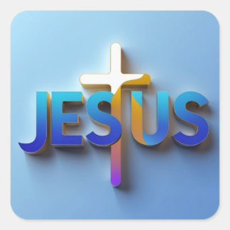 Sticker Jésus - Christian Faith Decal Ai design