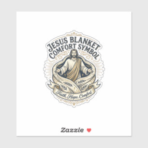Sticker Jésus Couverture Confort Symbole Jésus Couverture