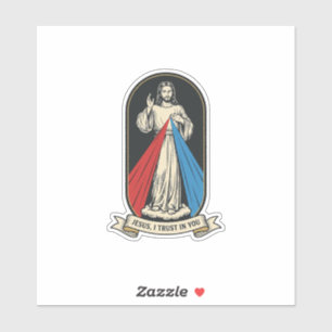 Sticker Jésus de la Miséricorde Divine Vintage