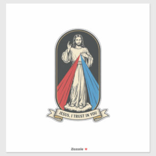 Sticker Jésus de la Miséricorde Divine Vintage