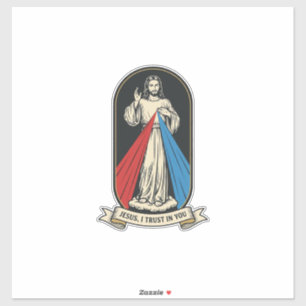 Sticker Jésus de la Miséricorde Divine Vintage