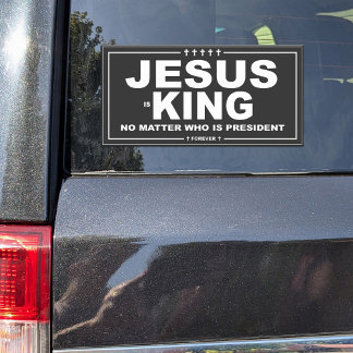 Sticker Jésus est le style de campagne du roi Décal de vin