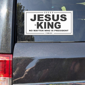 Sticker Jésus est le style de campagne du roi Décal de vin