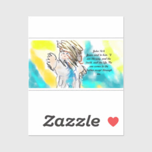 Sticker Jésus est une voie