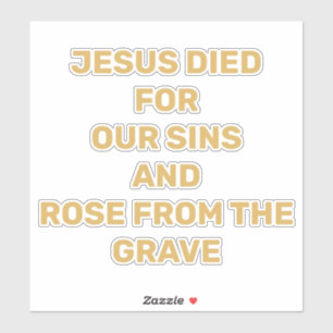 Sticker Jésus _La voiture Message de l'Évangile