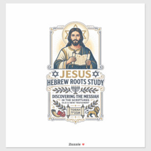 Sticker  Jésus Langues de la Bible Hébreu Grec Chemise de 