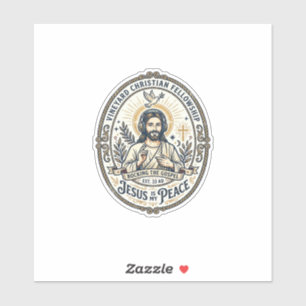 Sticker Jesus Lo Fi Rythmes D'étude Tee Graphique Esthétiq