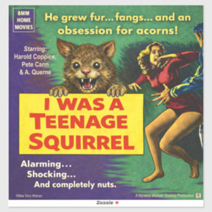 Sticker J'étais un écureuil adolescent