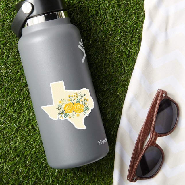 Sticker Jeu de 3 Rose Jaune du Texas En vichy Etat (Créateur téléchargé)