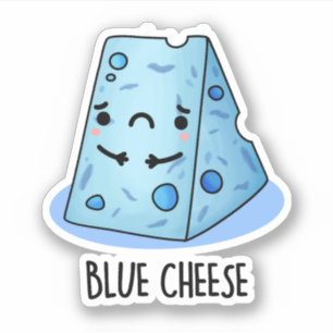 Sticker Jeu de nourriture amusant au fromage bleu