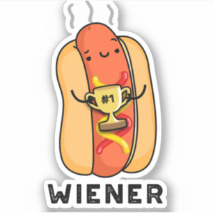 Sticker Jeu de saucisse drôle Wiener
