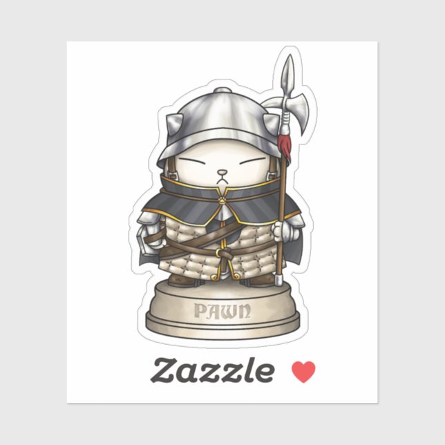 Sticker Jeu d'échecs royal (Feuille)