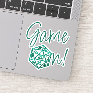 Sticker Jeu RPG en cours Émeraude Fantasy Tabletop Retro