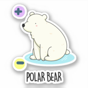 Sticker Jeu scientifique amusant pour l'ours polaire