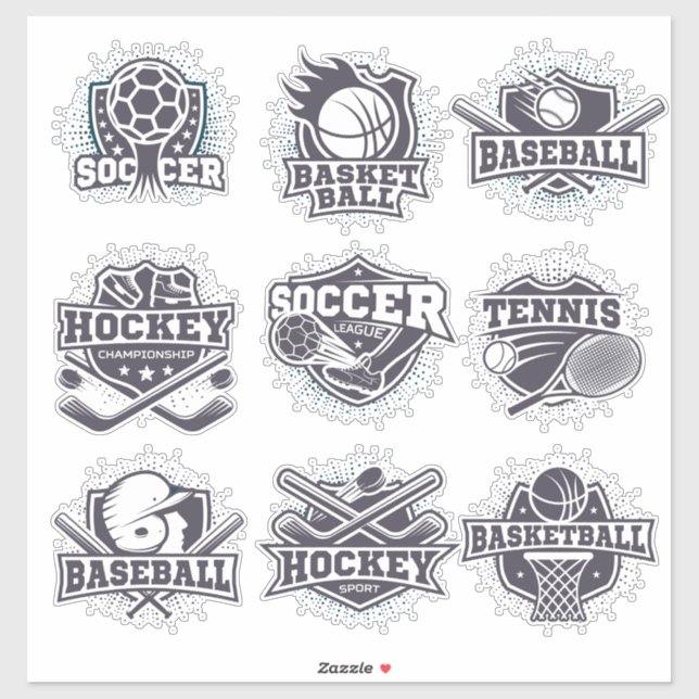 Sticker Jeux de sport (Feuille)