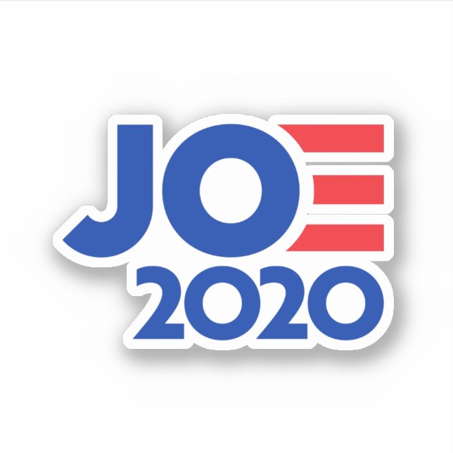 Sticker Joe Biden pour l'élection présidentielle 2020 (Devant)