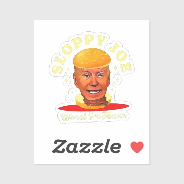 Sticker Joe Biden Sloppy Anti Président  (Feuille)