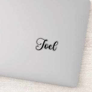 Sticker Joel Name - Calligraphie manuscrite