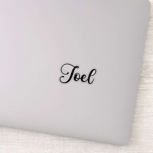 Sticker Joel Name - Calligraphie manuscrite (Détail)