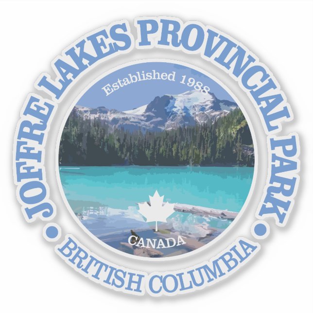 Sticker Joffre Lakes PP (rd) (Devant)