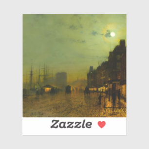 Sticker John Atkinson Grimshaw Glasgow Docks