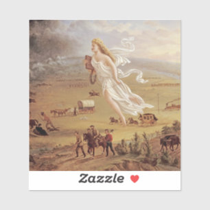 Sticker John Gast - Progrès américain