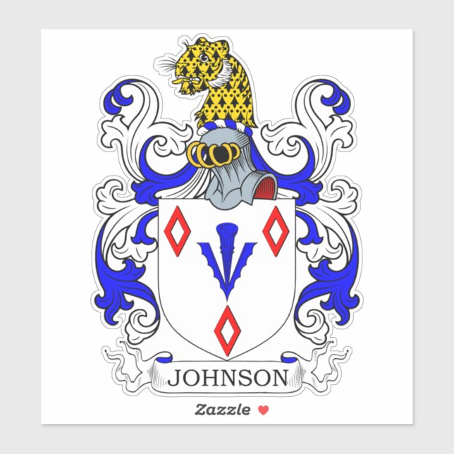 Sticker Johnson Family Crest (Feuille)