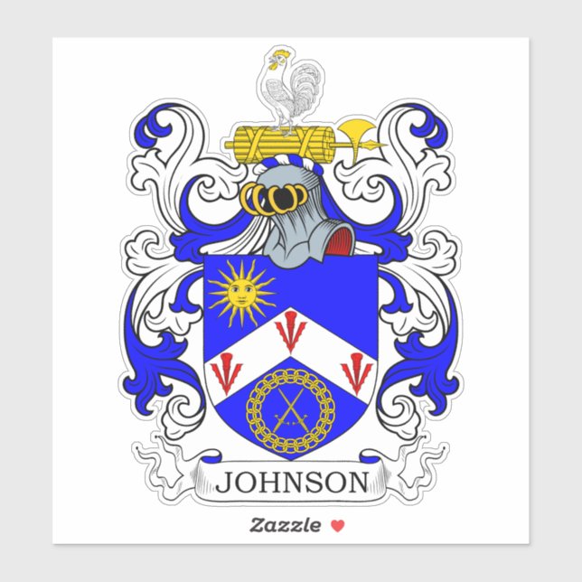 Sticker Johnson Family Crest (Feuille)