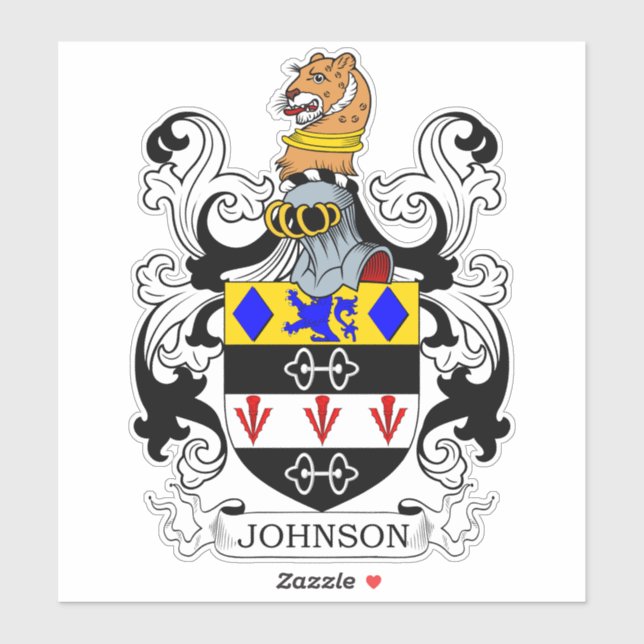 Sticker Johnson Family Crest (Feuille)