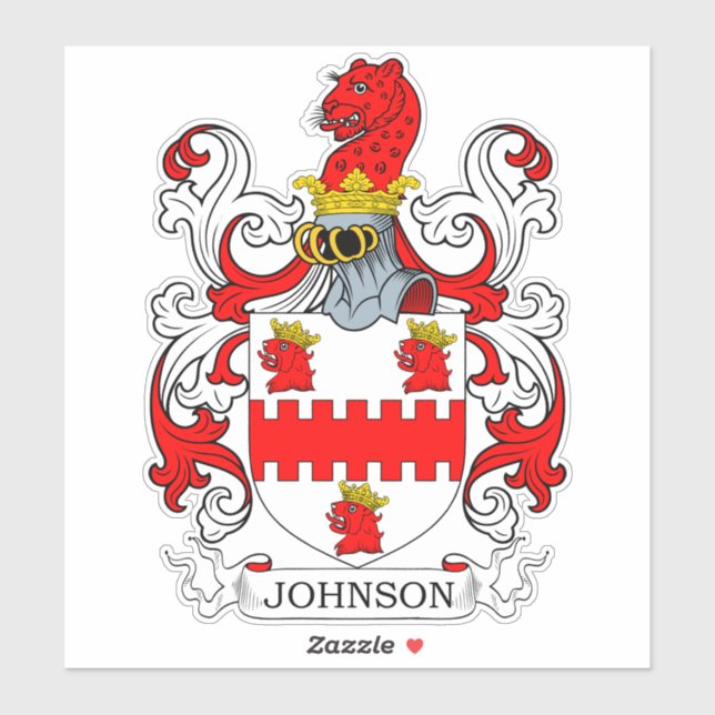Sticker Johnson Family Crest (Feuille)