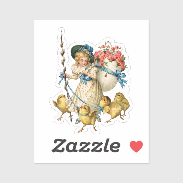 Sticker Joie de Pâques : Victorien (Feuille)