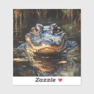 Sticker Joli Alligator en Floride Everglades Peinture