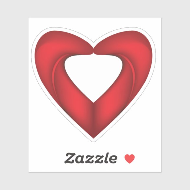 Sticker Joli Amour Rouge (Feuille)