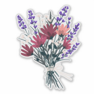 Sticker Joli Bouquet Fleur sauvage Floral