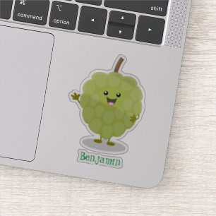 Sticker Joli cartoon de chérimole pomme-cannelle