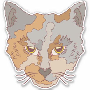 Sticker Joli Chat Calico
