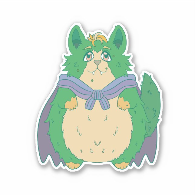 Sticker Joli chat d'Halloween (Devant)