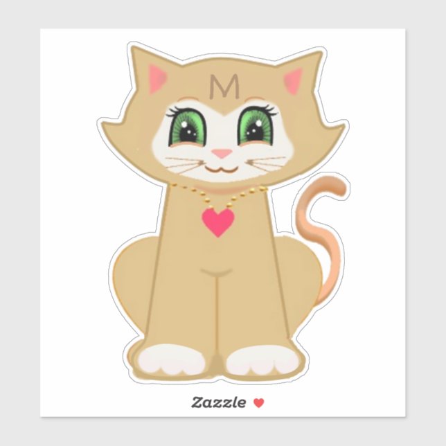 Sticker Joli chat Melin Kitty (Feuille)