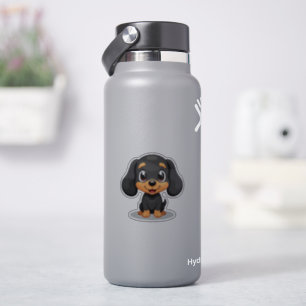 Sticker Joli chiot teckel – Style Chibi