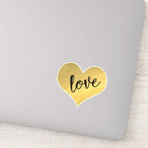 Sticker Joli coeur d'or "Amour"