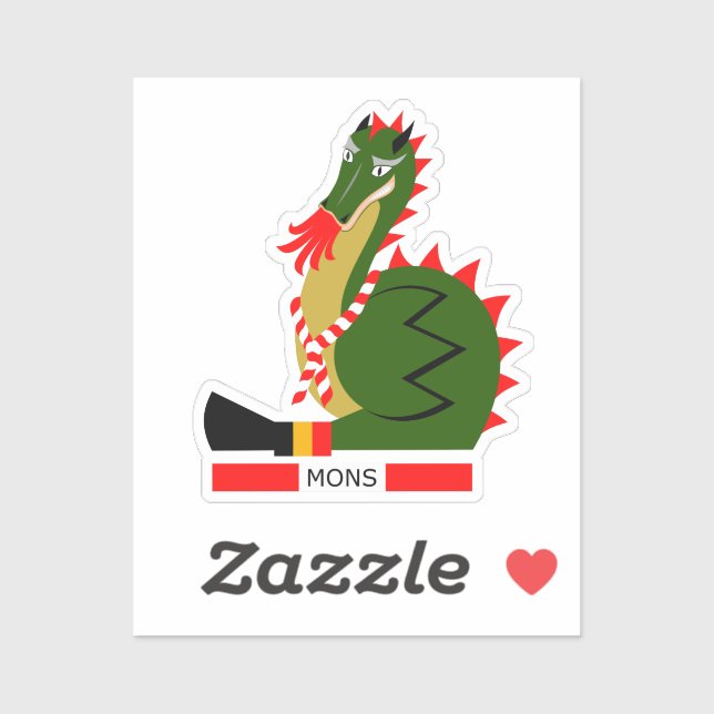 Sticker Joli Doudou Dragon de Mons (Feuille)