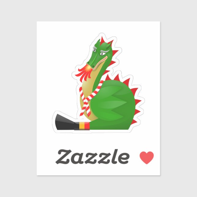 Sticker Joli dragon de Doudou Ducasse de Mons (Feuille)