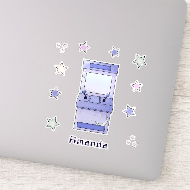 Sticker Joli jeu d'arcade rétro pour l'anniversaire des en (Détail)