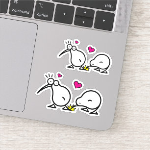 Sticker Joli Kiwi Couple Doodle