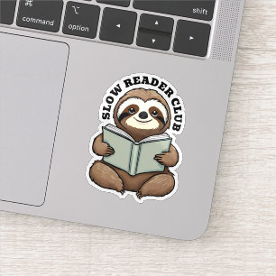 Sticker Joli livre de lecture Sloth