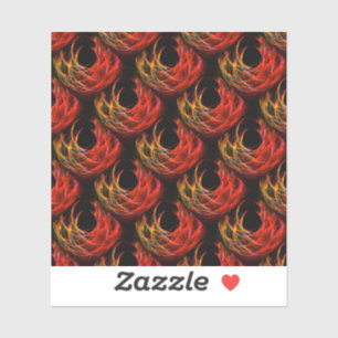 Sticker Joli motif d'art abstrait bohème élégant moderne #