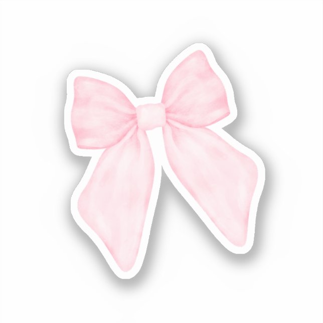 Sticker Joli Nœud Rose (Recto)