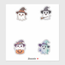 Joli pack Halloween Ghosts Kawaii Éffrayant