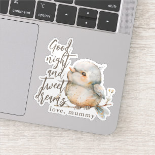 Sticker Joli Punise Floral Oiseau Aquarelle Boho